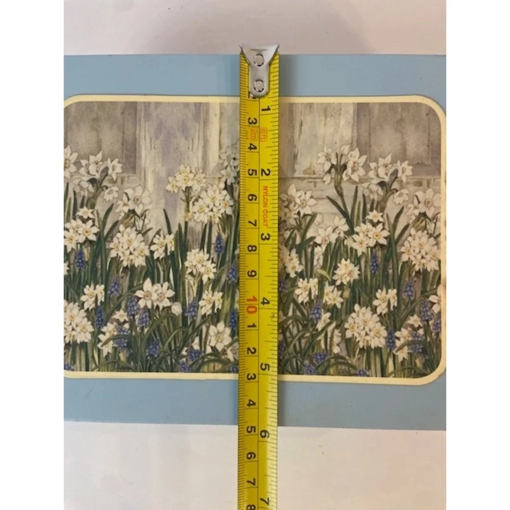 Blue Floral Wooden Keepsake Box with Stationery Set Kathryn White 2003